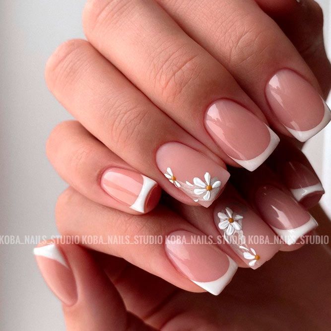 french polish nail designs