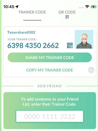 friend codes pokemon go