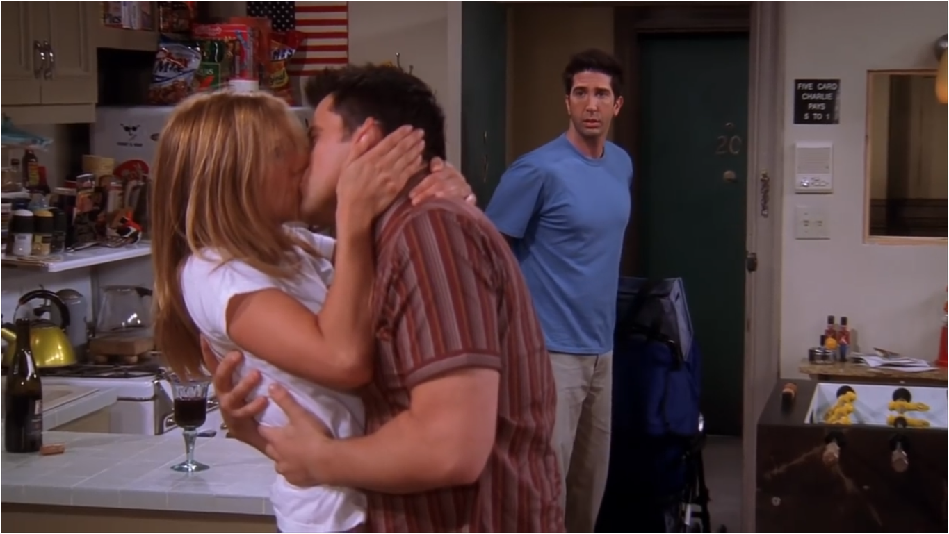 friends ross finds out about joey and rachel
