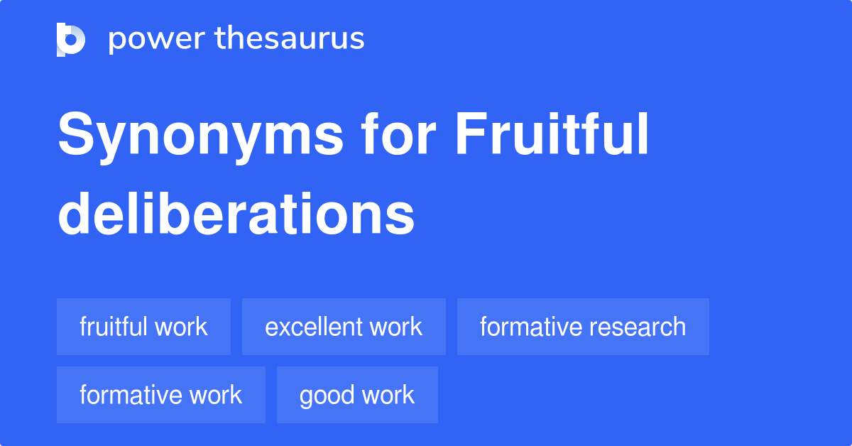 fruitful discussion synonym