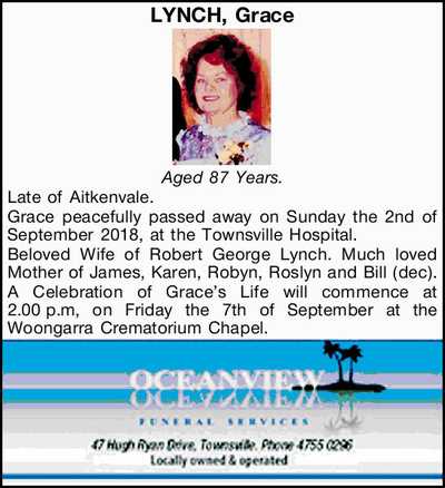 funeral notices townsville