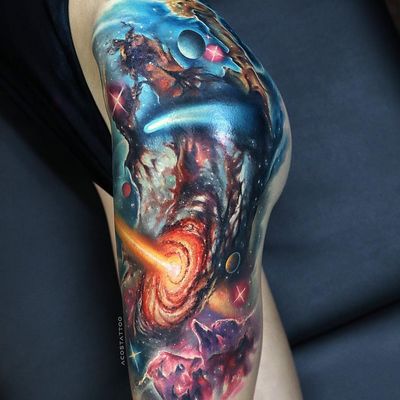 galaxy tattoo ideas