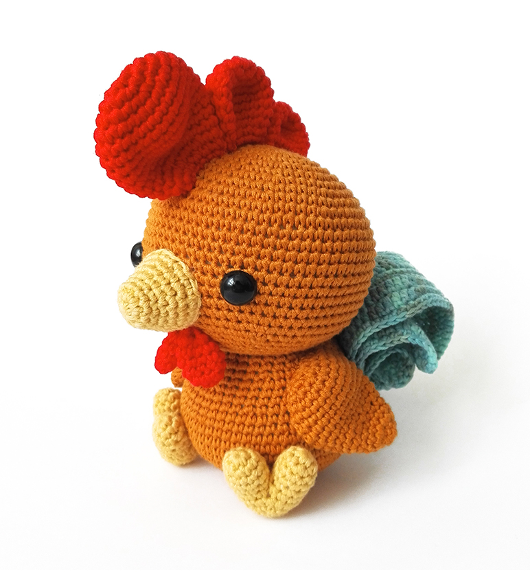 gallo amigurumi