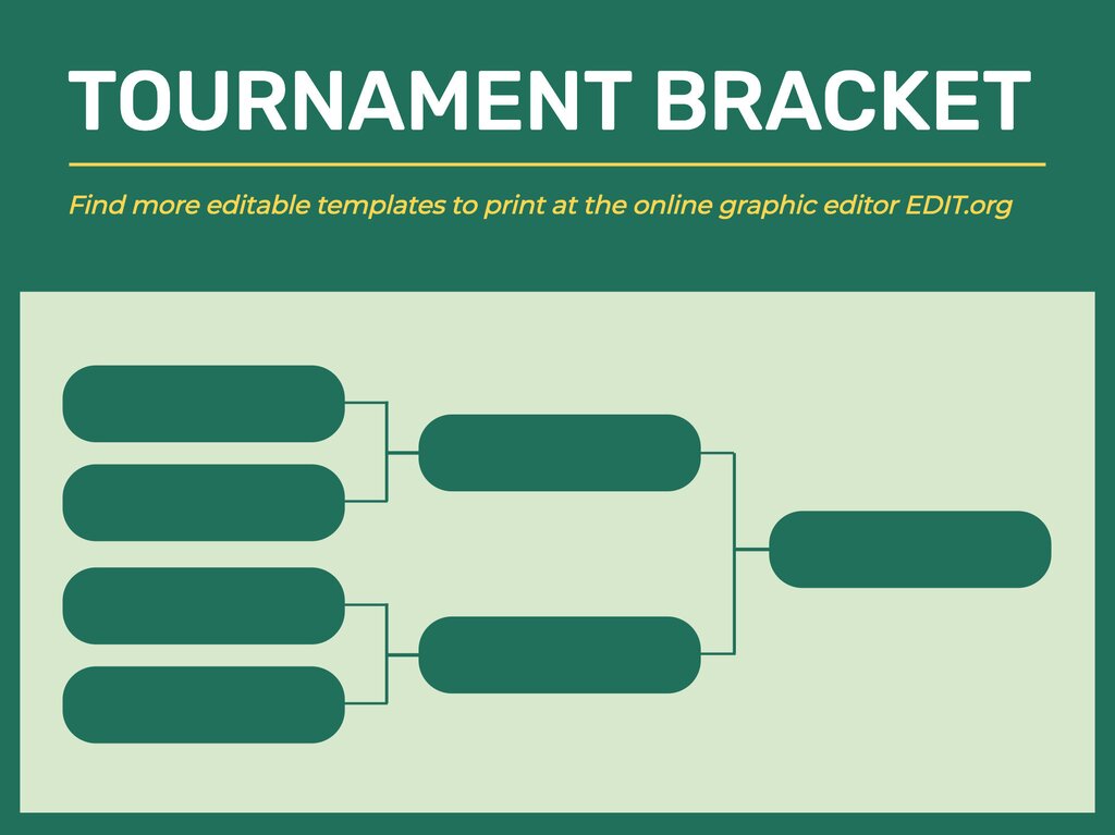 game brackets templates