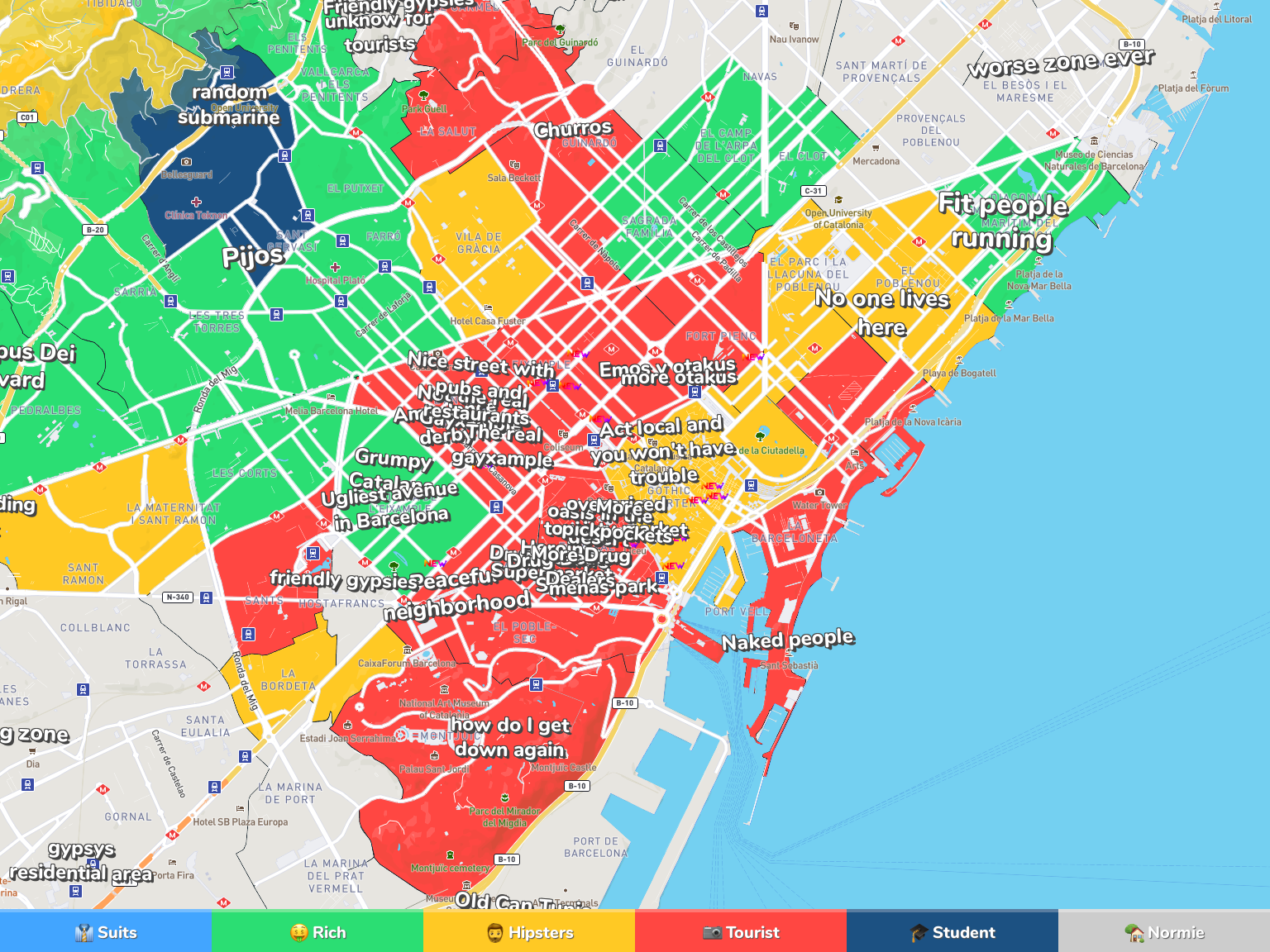 gay area in barcelona map