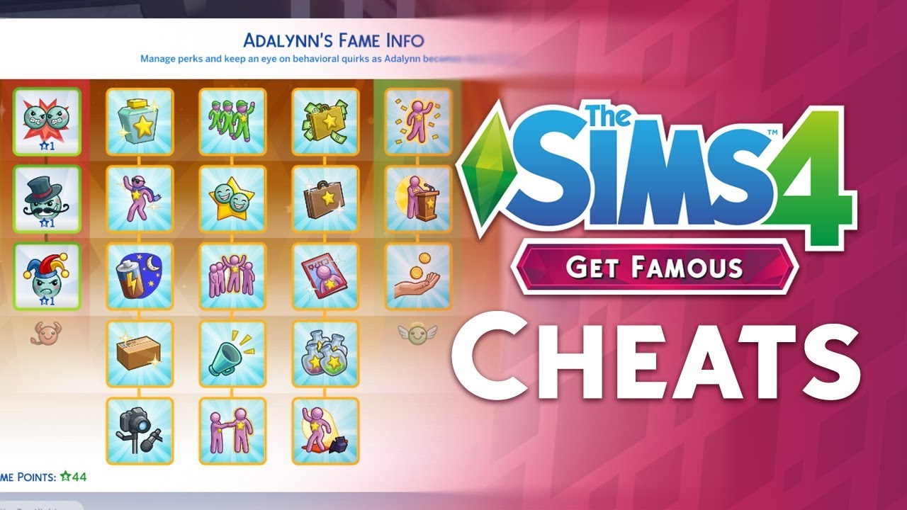 get famous cheats sims 4