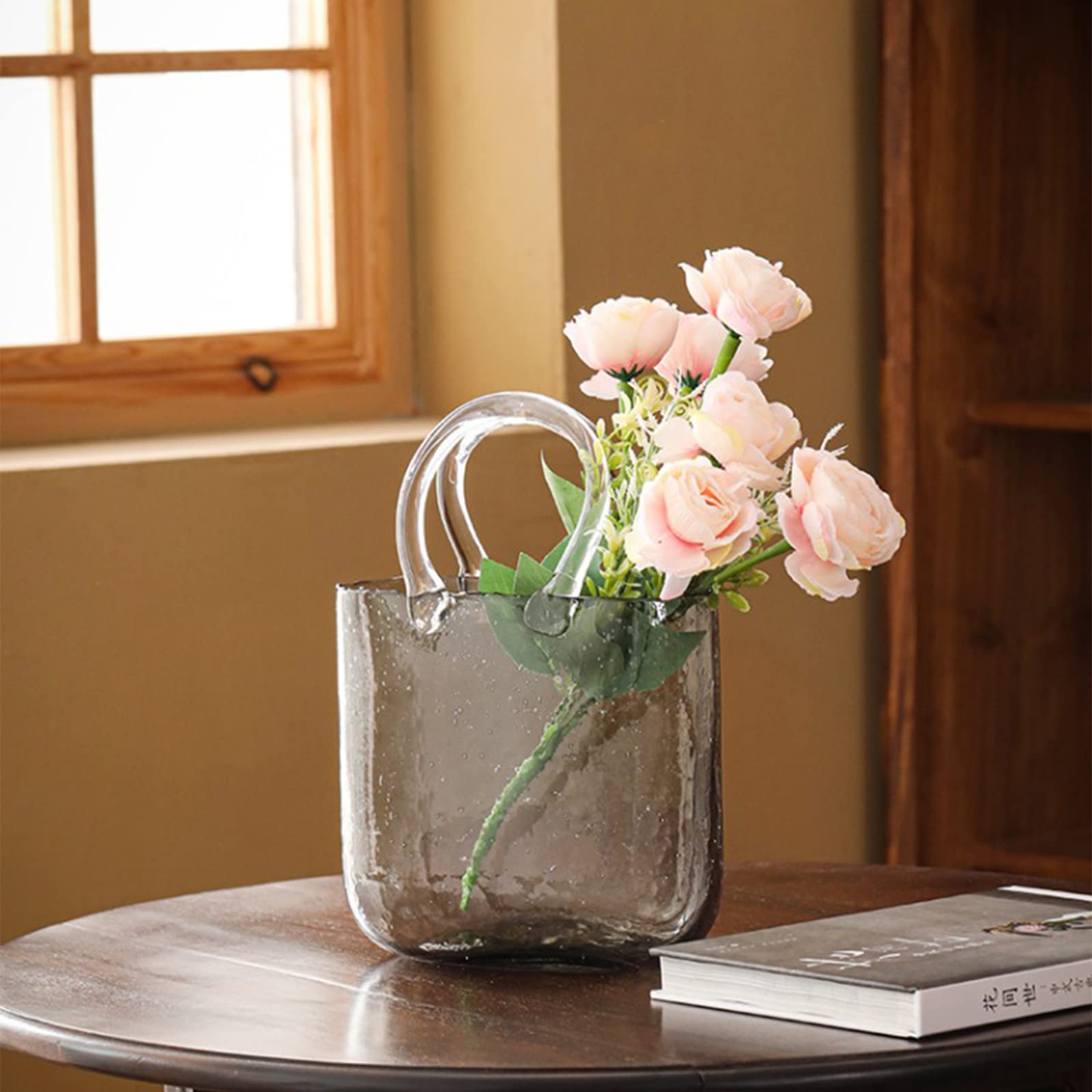 glass bag vase