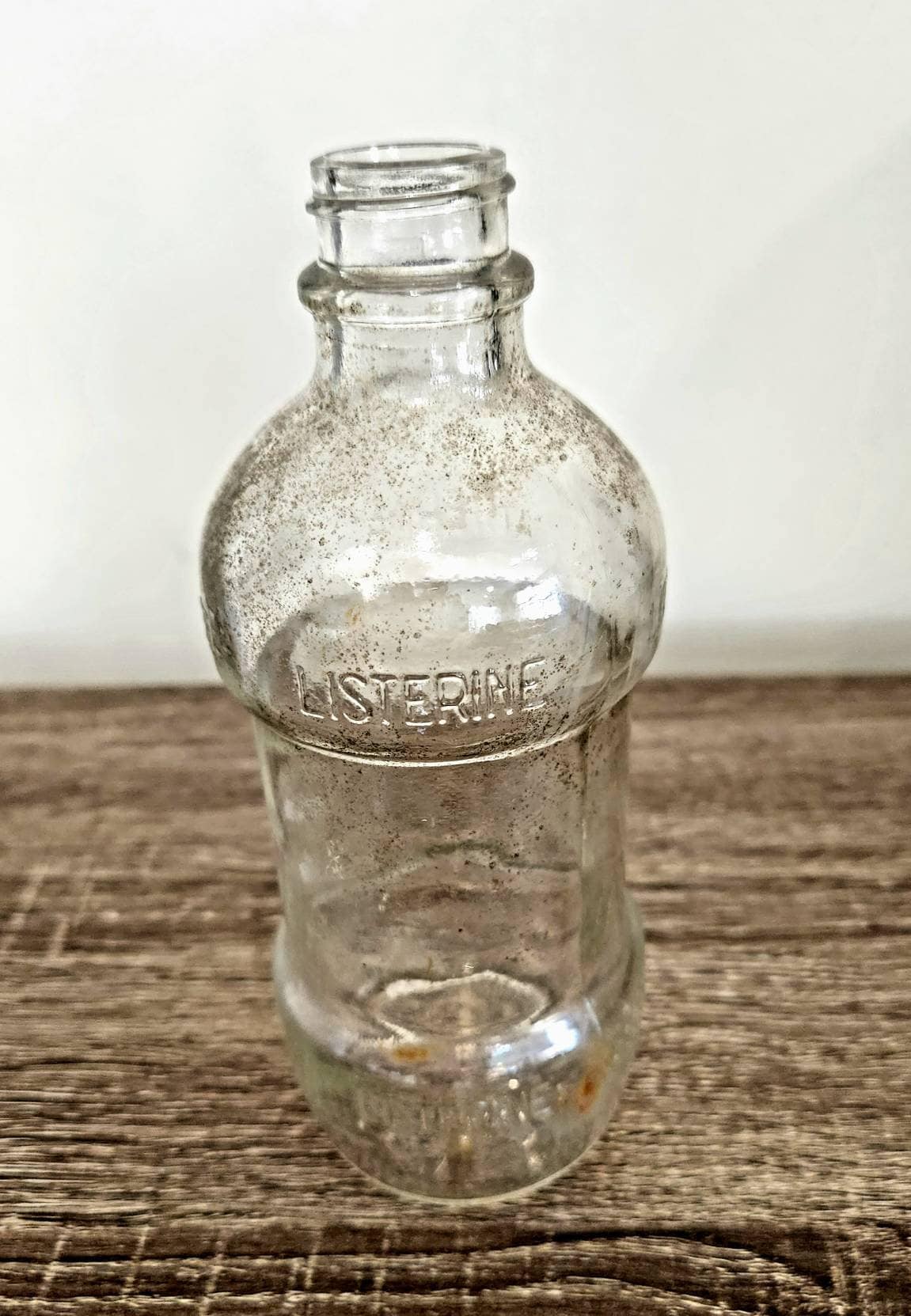 glass listerine bottle