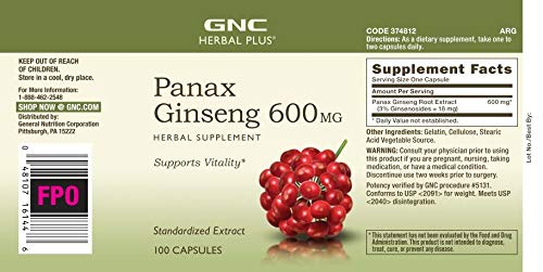 gnc korean ginseng