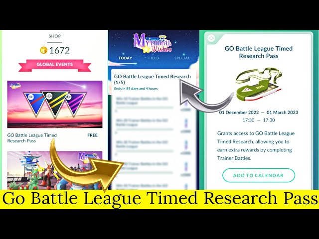 go battle league timed research 2023