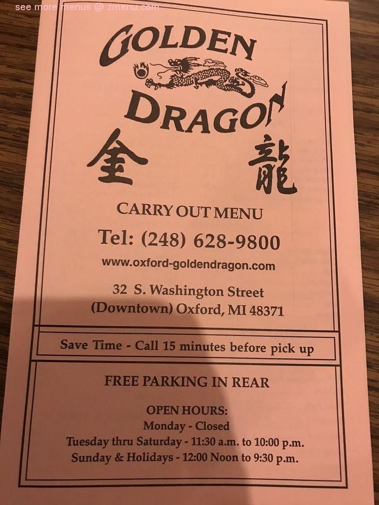 golden dragon oxford mi