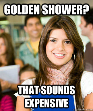golden shower meme
