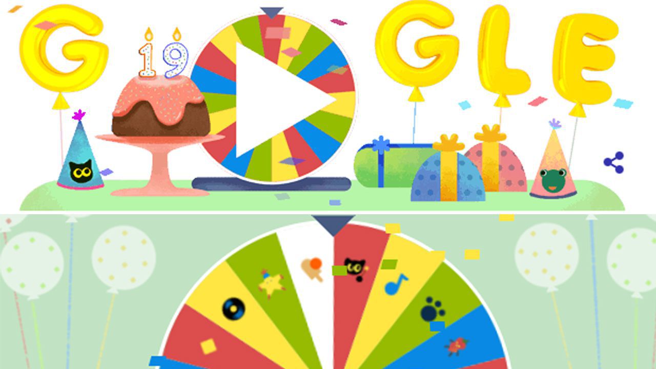 google birthday surprise spinner game