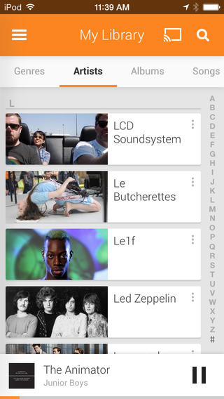 google play music ipod