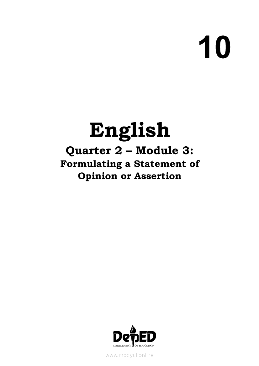 grade 10 english module 3