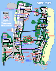 grand theft auto vice city map