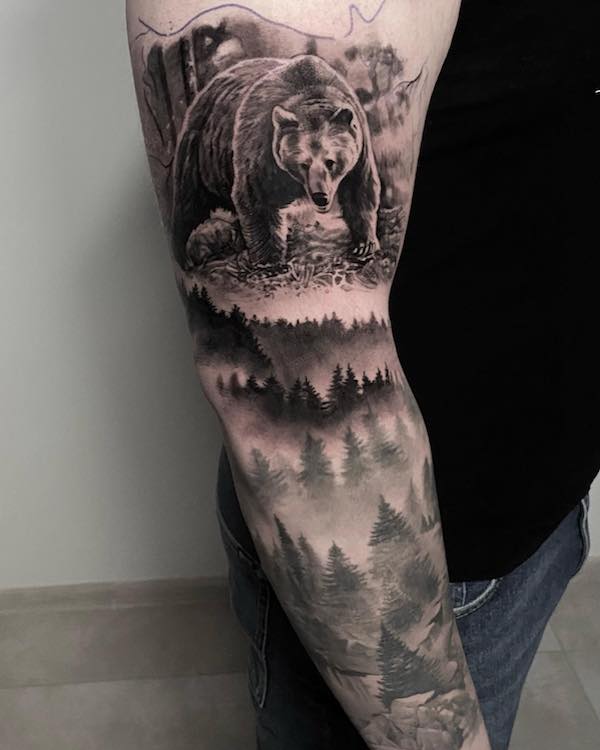 grizzly bear tattoo ideas