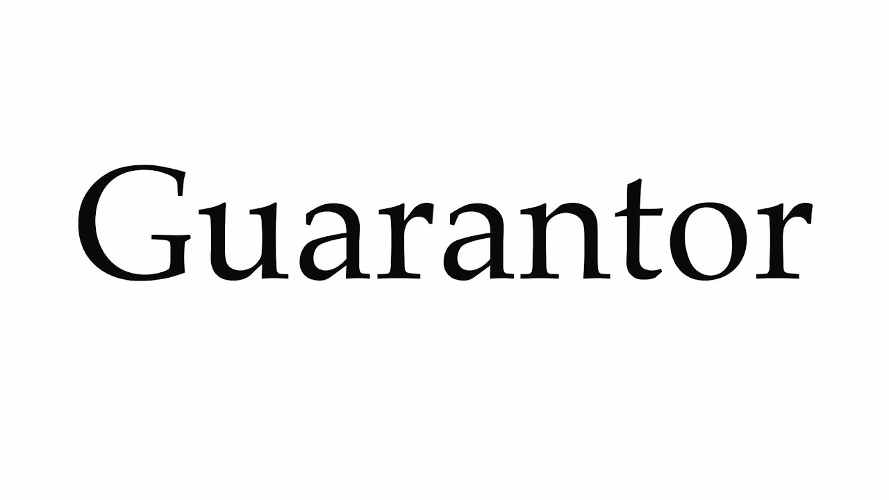 guarantor pronunciation