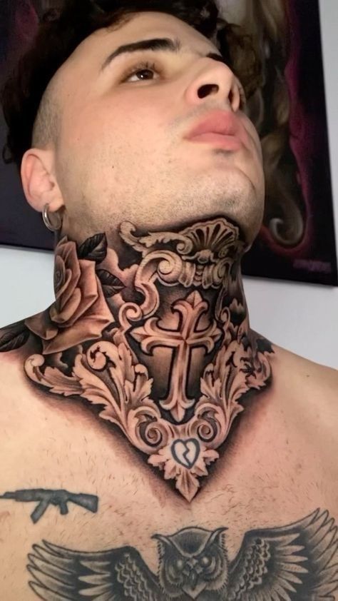 guys with neck tattoos