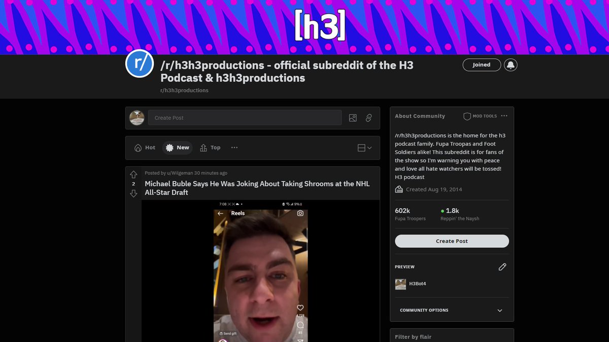 h3 subreddit