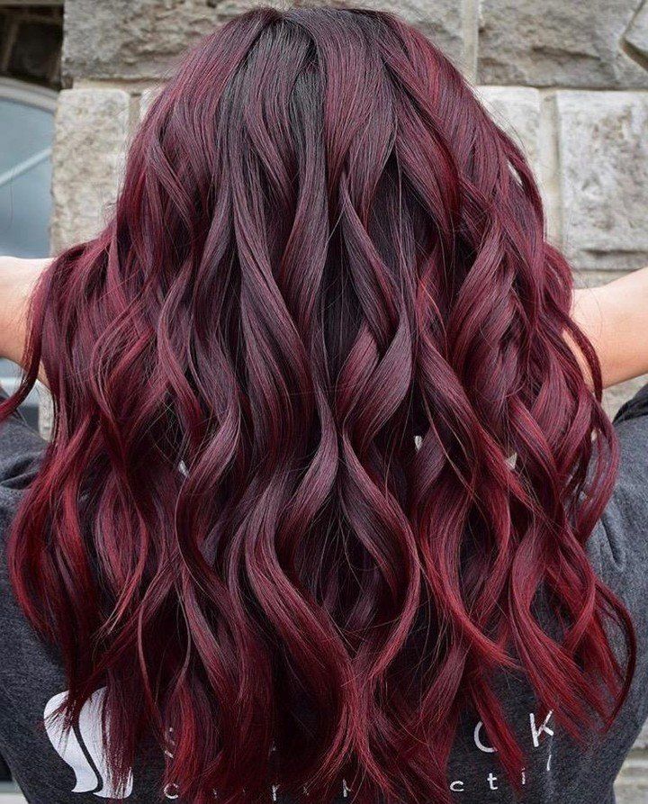 hairstyles for burgundy hair