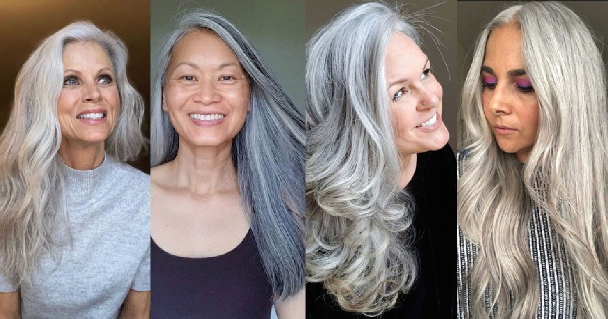 hairstyles for long gray hair