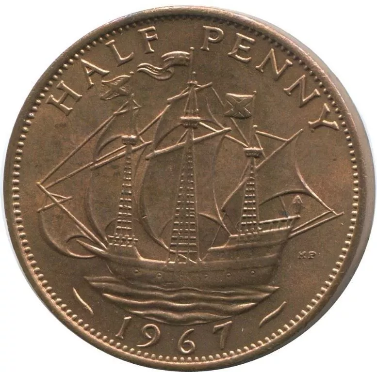 half penny 1967