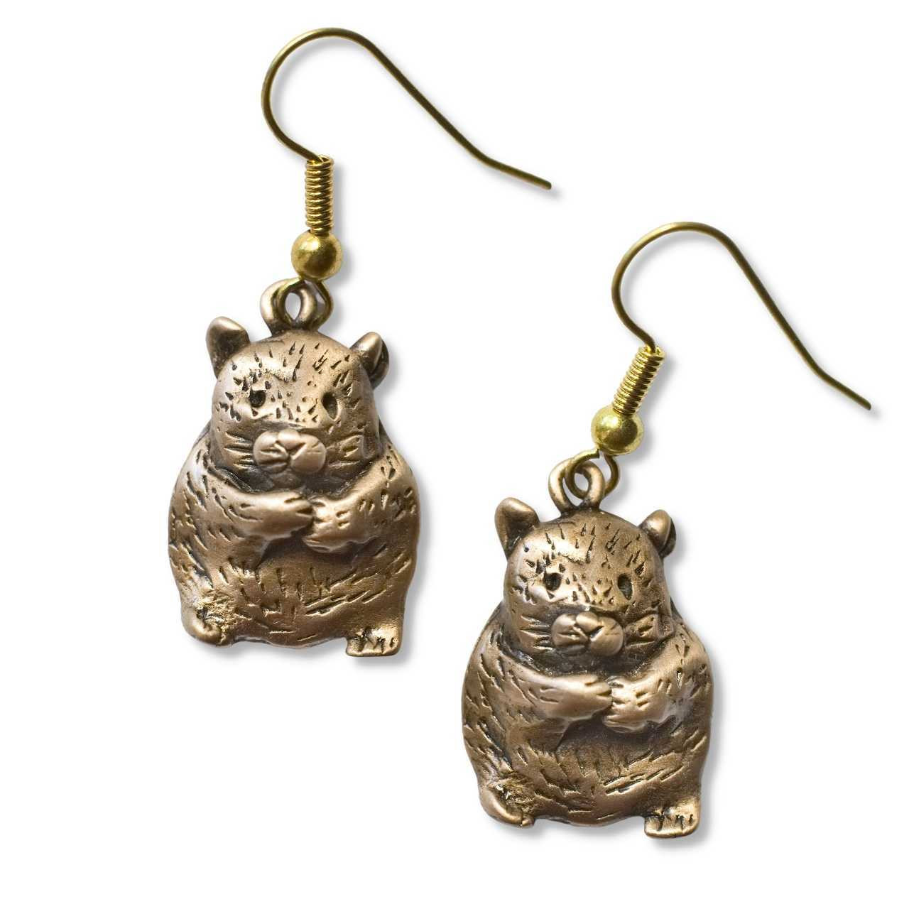 hamster earrings