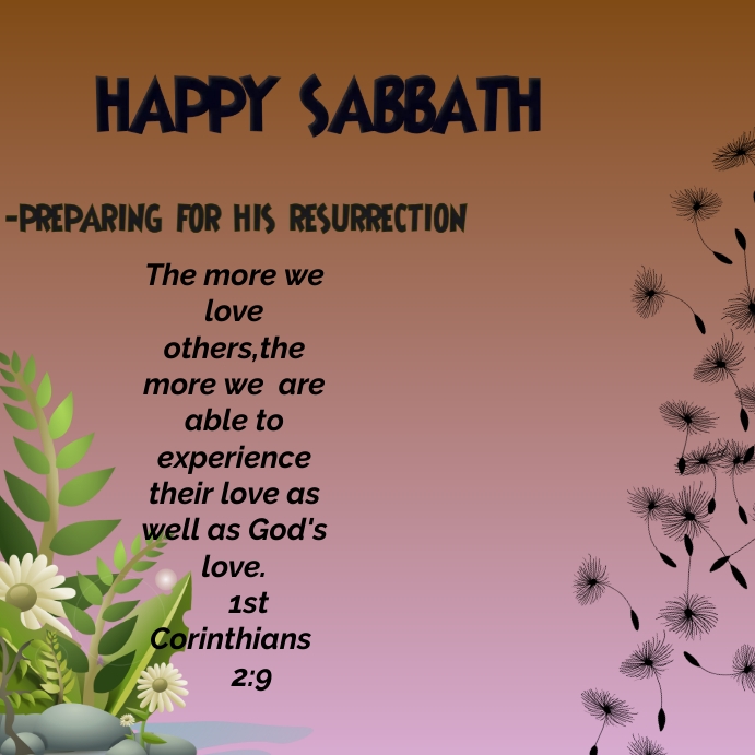 happy sabbath with bible verse