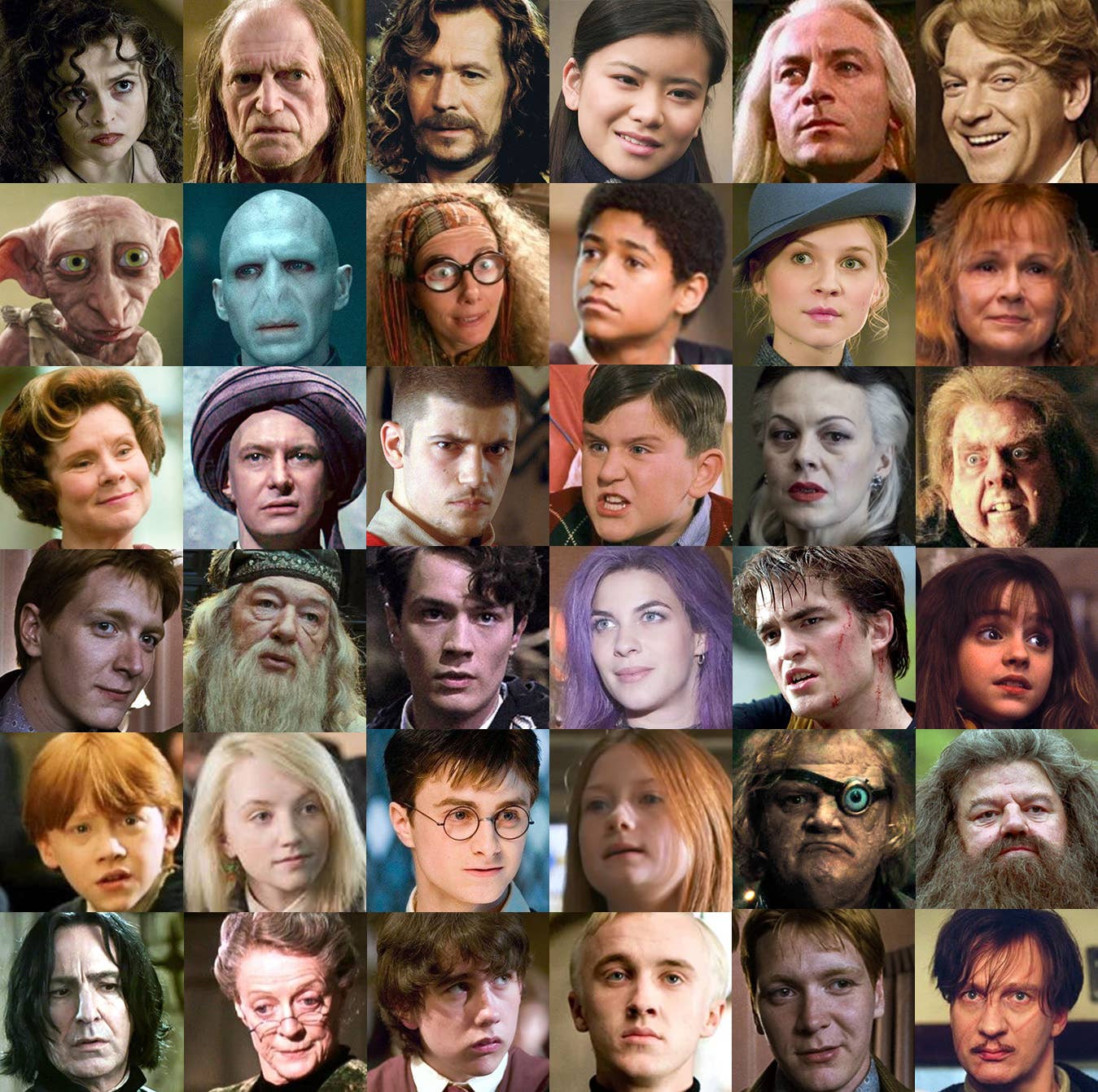 harry potter cast of characters