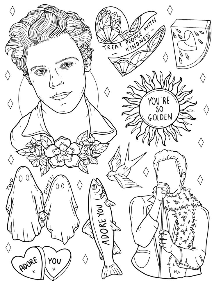 harry styles coloring book