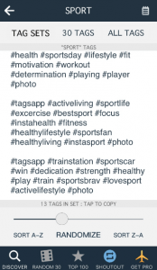 hashtags for sport