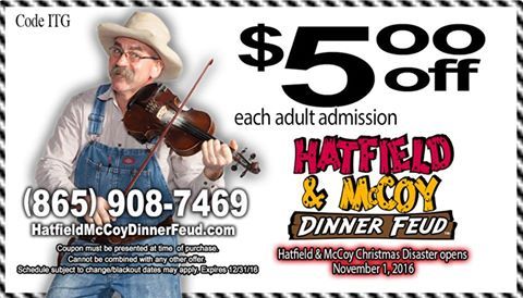 hatfield and mccoy dinner show coupon code 2023