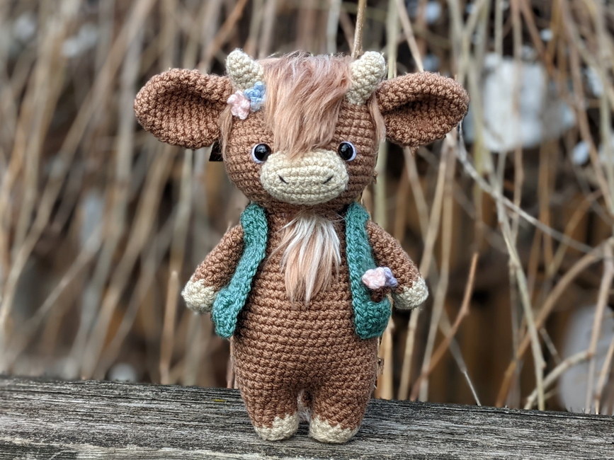 highland cow crochet pattern free