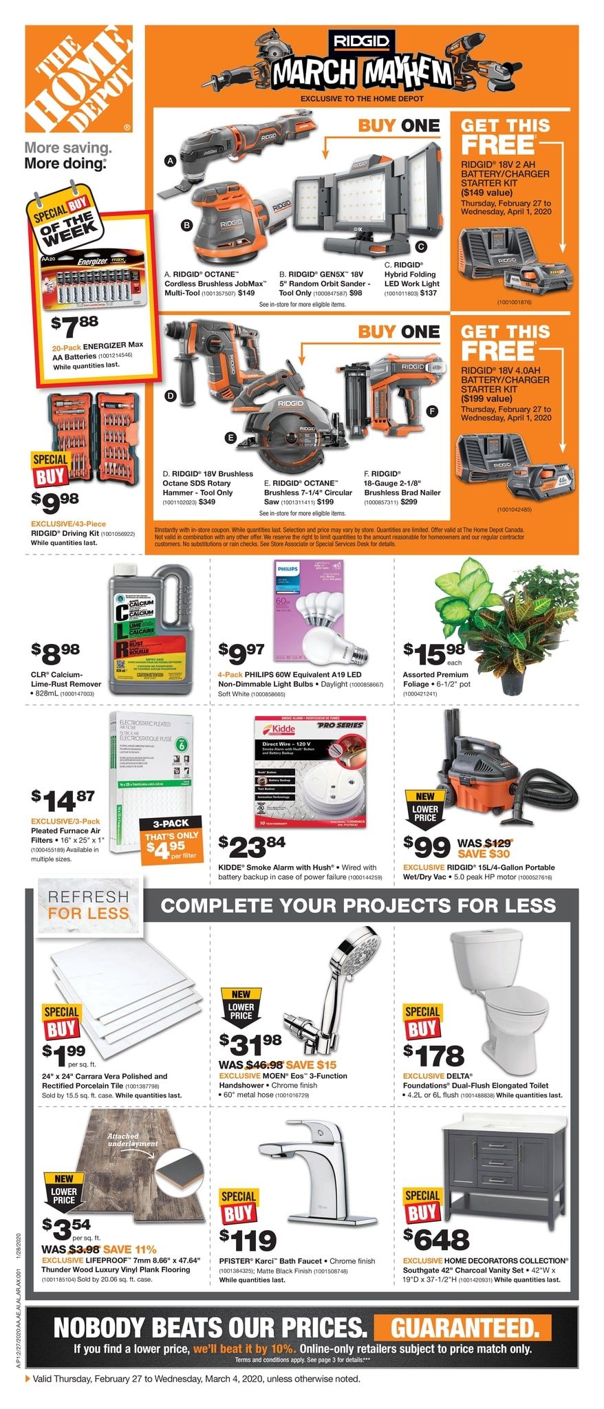 home depot canada flyers