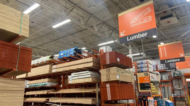 home depot lumber