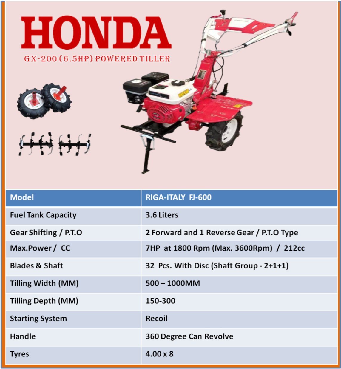 honda power weeder price list