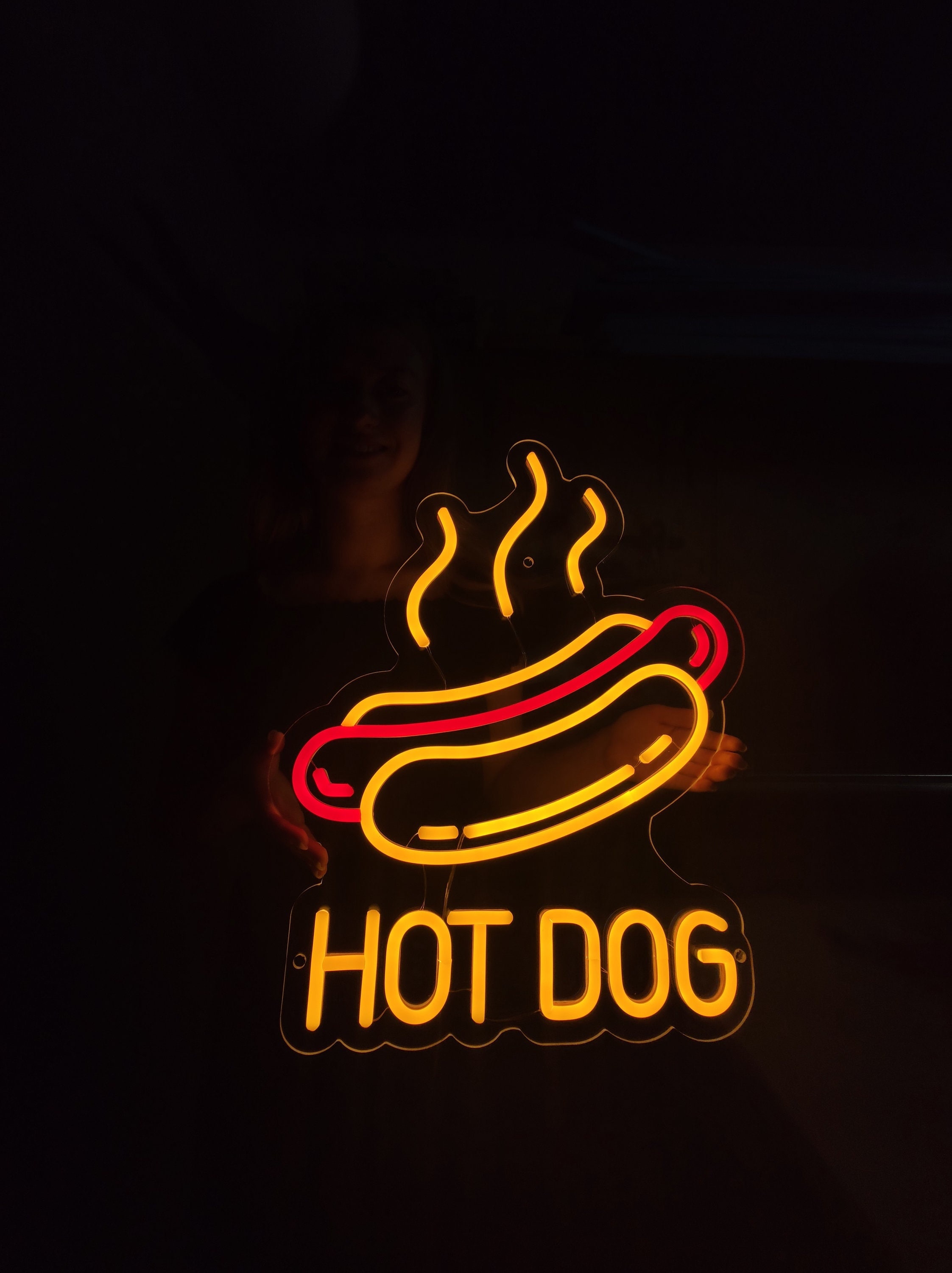 hot dog neon