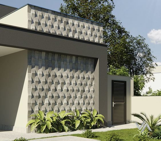 house front wall cement design