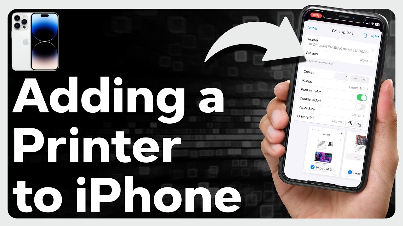 how do i connect iphone to printer