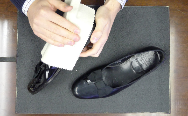 how do you clean patent leather shoes