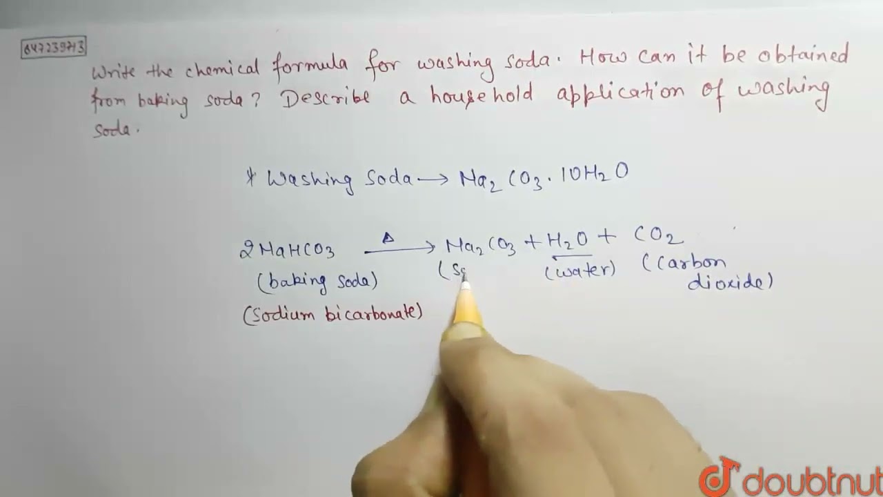 how is washing soda obtained from baking soda