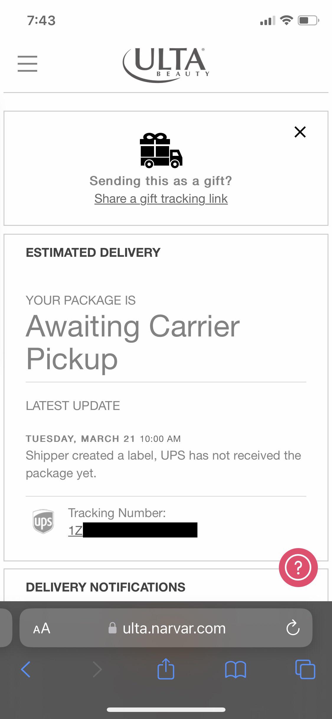 how long does ulta hold a pickup order