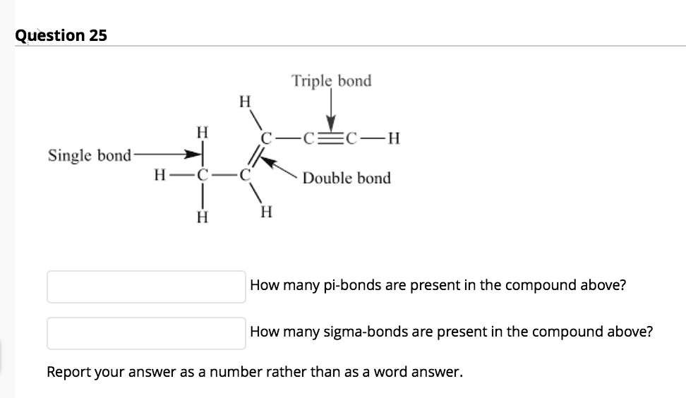 how many pi bonds in a triple bond