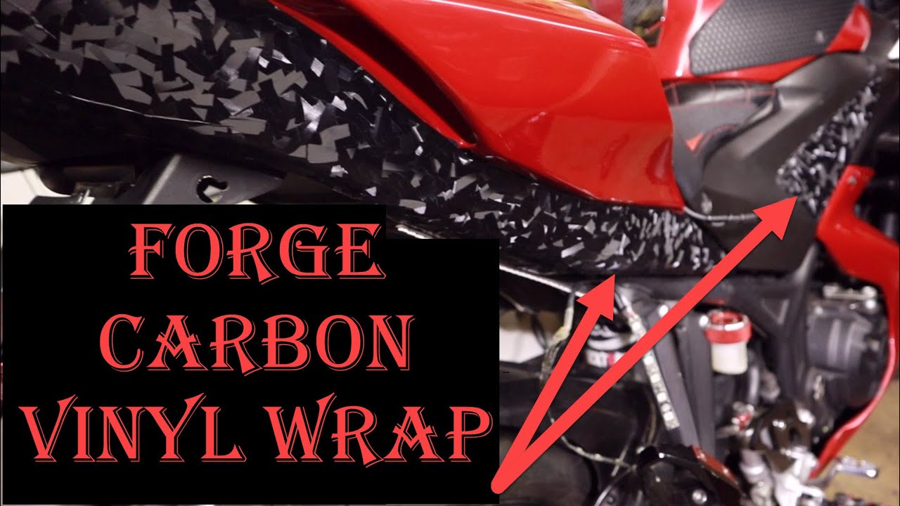 how to apply carbon fiber sticker on motorcycle