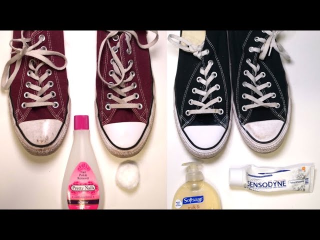 how to clean colored converse