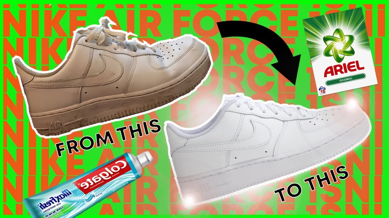 how to clean white af1