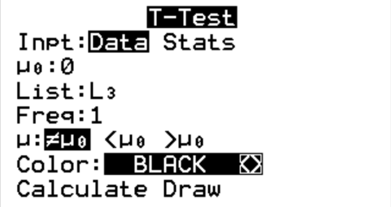 how to do a paired t test on ti 84