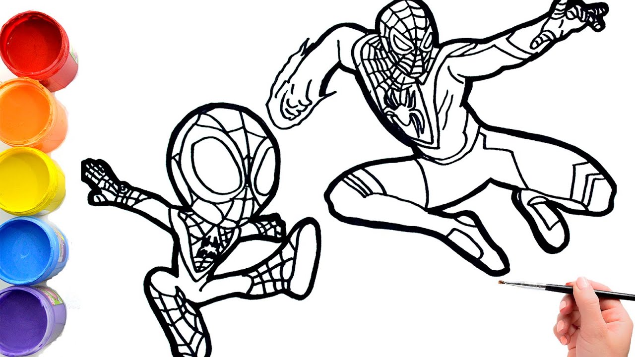 how to draw spin from spidey and his amazing friends