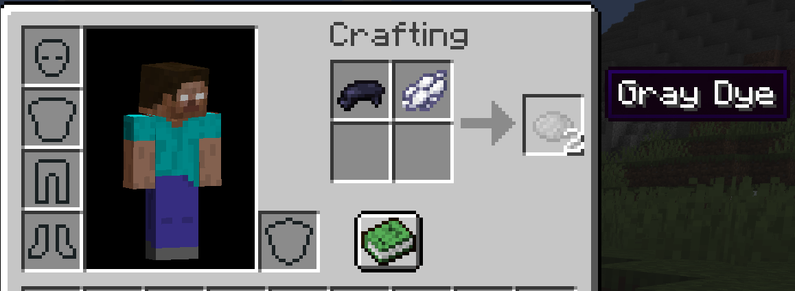 how to get grey dye in minecraft